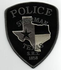 TEXAS TX SHERMAN POLICE SUBDUED SRT SWAT STYLE NEW PATCH SHERIFF picture