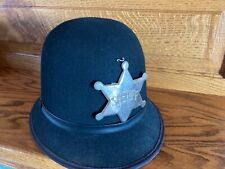 Vintage  English Bobby Felt Hat  w/Sheriff Badge - Haentz Hatcrafters picture