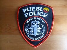 PUEBLO METRO POLICE Patch Colorado BOMB SQUAD Unit Color USA Obsolete Original picture