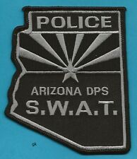  ARIZONA POLICE SWAT DPS STATE SHAPE SHOULDER PATCH  (Subdued - black) picture