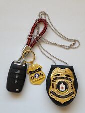 CIA Special Agent Keychain And Full Size Replica Badge With Holder  picture