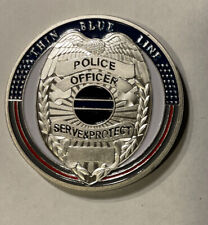 Law Enforcement Thin Blue Line Collectible Challenge Coin picture