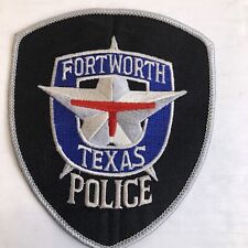 Fort Worth Texas TX Black Background Police Patch Law Enforcement Star picture