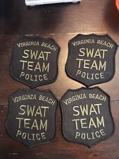 Lot Of 4 Virginia Beach Police Swat Patches picture
