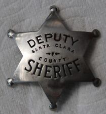 SANTA CLARA, CA. DEPUTY SHERIFF BADGE WITH MALTESE CROSS & 2  ARROWS, OBSOLETE picture