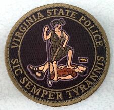 Virginia State Police morale patch hook & loop picture