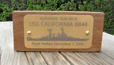 USS California BB44 Authentic Teak Deck Navy World War II picture