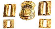 GROSSE POINT WOODS MICHIGAN Officer Obsolete Badge Shield CAPTAIN PUBLIC SAFETY picture