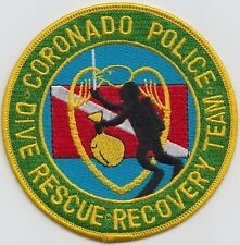 Coronado Police Dive Rescue Recovery Team patch See scan. picture
