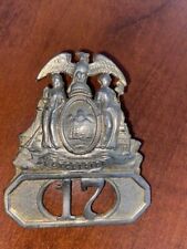 New York Police Supervisor Sergeant Hat Badge VINTAGE OBSOLETE bent damaged picture