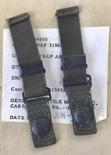 1957 US Navy Pair Straps Assembly B-8 B-8A Goggles H-3 H-4 USN Helmet MAKE OFFER picture