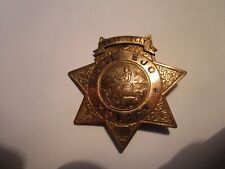 **NOT CURRENT STYLE** Antique Gold Front Presentation  1942  Vallejo Cal. Badge picture