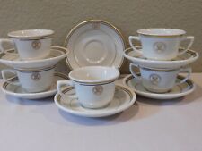 Vintage US Department of the Navy China Homer Laughlin Tea Cup Sets 11 Pieces picture