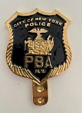 NYPD PBA Member Shield and Holder picture