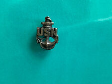 Vintage USN Navy Sterling Silver Pin USN Anchor picture