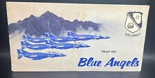 Vintage US Navy Meet the Blue Angels Air Show Program Souvenir picture