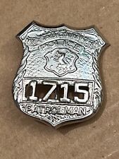 * VINTAGE-COLLECTIBLE * Nassau County NY Police Patrolman Mini Badge #1715 picture