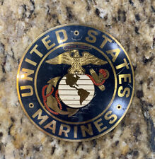 Original WW2 USMC United States Marines Metal Plaque picture