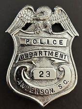 Vintage Anderson SC Police Badge South Carolina - Obsolete picture