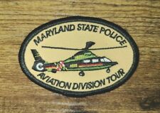 Maryland State Police Aviation Division Tour Souvenir Helicopter Patch picture