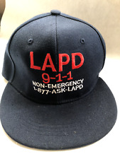 CAP BASEBALL LAPD 911 AND NON-EMERGENCY LOS ANGELES POLICE DEPARTMENT NAVY BLUE picture