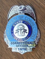 Georgia Dept Of Corrections Correctional Officer Badge #1978 Obsolete picture
