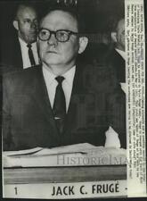 1965 Press Photo Jack Fruge sits in Senate Chamber in Baton Rouge, Louisiana picture