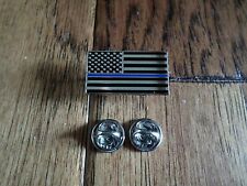 POLICE THIN BLUE LINE HAT LAPEL PIN BADGE POLICE SERVICE HAT OR LAPEL PIN  picture