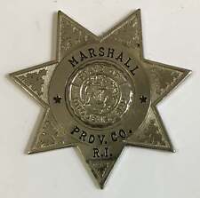Vintage Marshall Badge - Providence County Rhode Island - Silver Color (1000635) picture