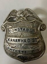 Constable badge (obsolete) Kanawha District, Fayette Co., WV picture