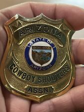 Vintage obsolete Badge Cowboy Shooters Arizona picture