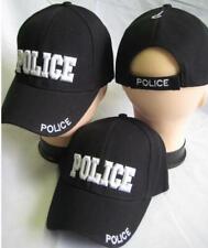 POLICE EMBROIDERED ADJUSTABLE HAT black baseball ball officer law cop cap A24 picture