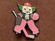 PBJ X HK Billy Hat Pin Boston Red Sox Face Mask Hockey Goalie Hat Club Glows picture