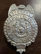 Obsolete NYC Special Deputy Sheriff Badge🔥🔥🔥***RARE***🔥🔥🔥 picture
