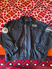 Women’sHelium Moto Wear Black Police Jacket w/ 1967 Patches, Size 2X picture