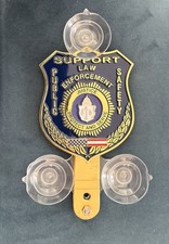 Law Enforcement / Public Safety Car Shield/ Police SupportNY NJ PBA Window Shied picture